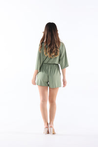 Cross Over Tie Romper