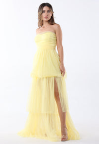 Tulle Layered Maxi Dress