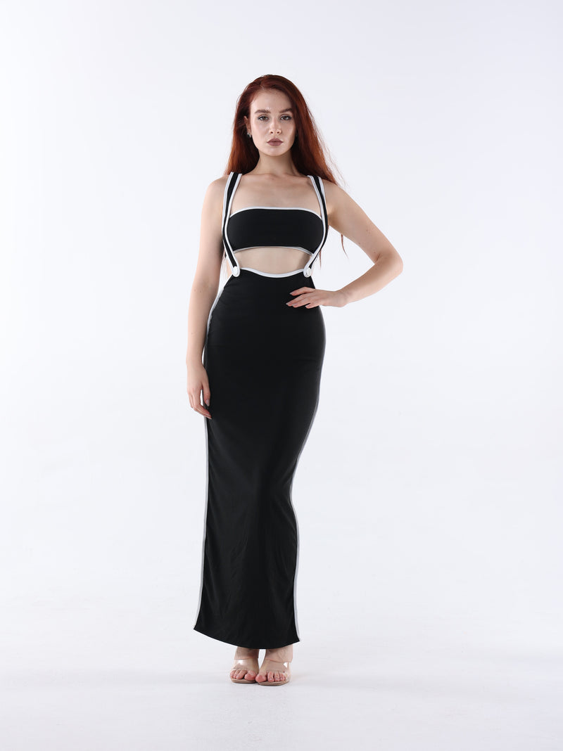 Suspender Maxi Skirt Set