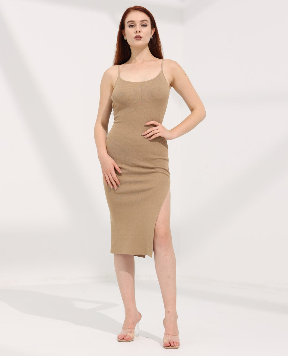 Ribbed Midi Dress