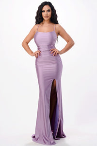 High Slit Sheen Gown