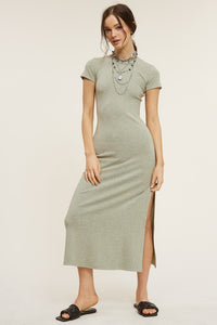 Jersey Knit Midi Dress