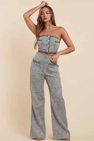 Tweed Ensemble Pants Set