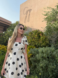 Polka Dot Flare Mini Dress